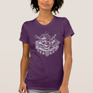 Pirates of the Caribbean 5 Jack Sparrow Skull T-Shirt