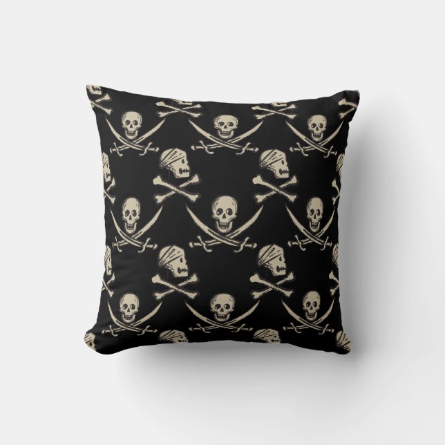 Pirates of the Caribbean 5 | Rogue - Pattern Throw Pillow (Front)