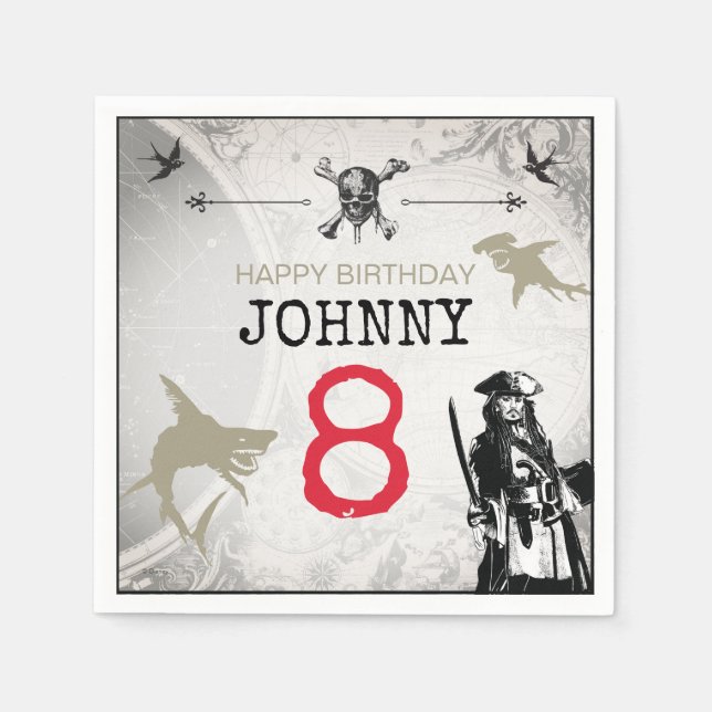 Pirates of the Caribbean | Birthday Napkin (Front)