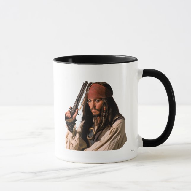 Pirates of the Caribbean Jack Sparrow with Gun Mug (Right)