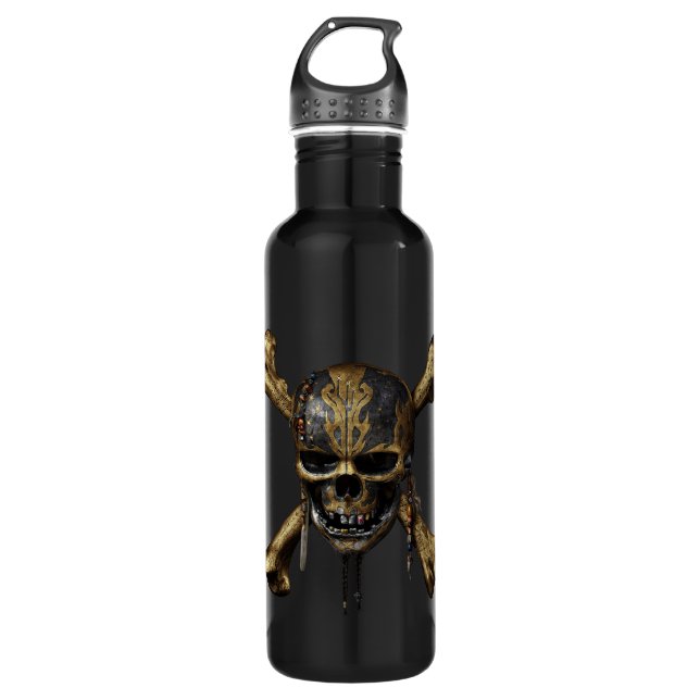 Pirates of the Caribbean Skull & Cross Bones 710 Ml Water Bottle (Front)