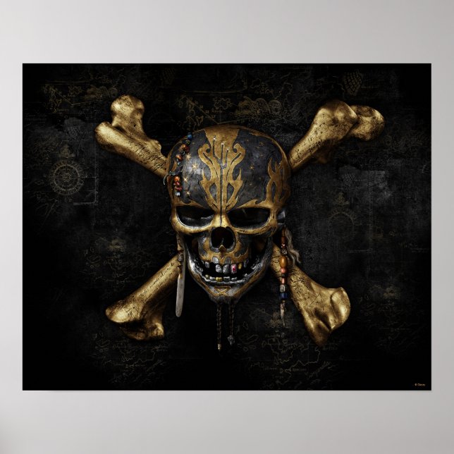 Pirates of the Caribbean Skull & Cross Bones Poster (Front)
