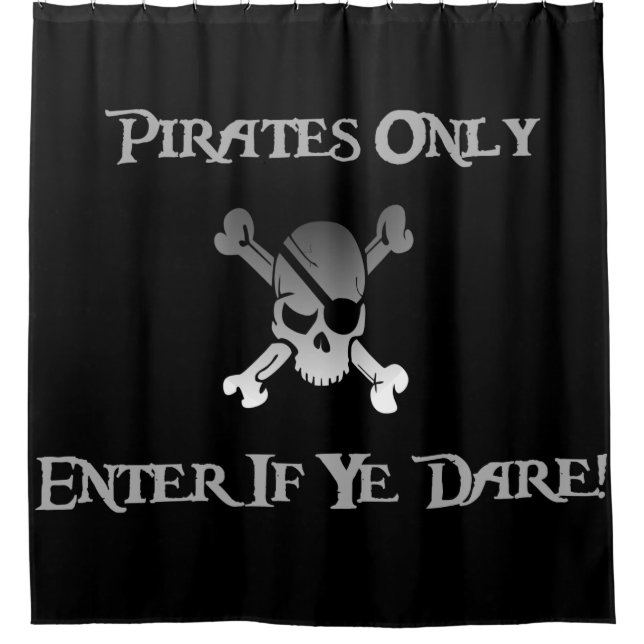 Pirates Only - Enter If Ye Dare! Funky Skull (Front)