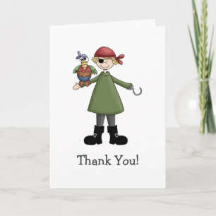 Pirates · Pirate and Parrot Thank You Card