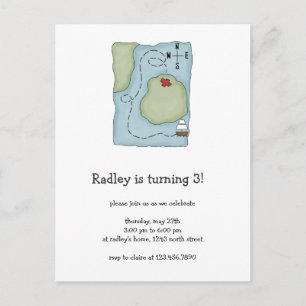 Pirates · Pirate Map Postcard