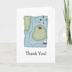 Pirates · Pirate Map Thank You Card