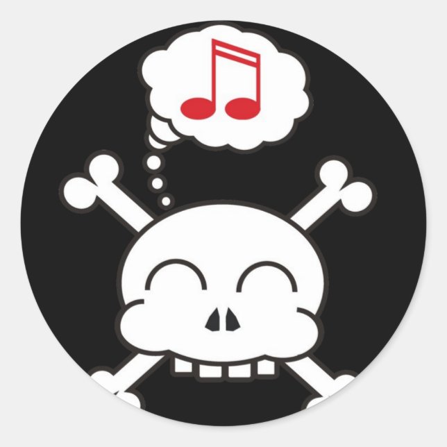 pirates R happy sticker (Front)