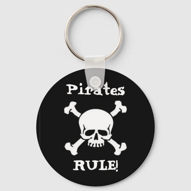Pirates Rule! Keychain (Front)