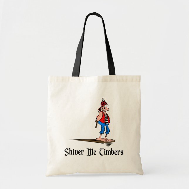 Pirates - Shiver Me Timbers Tote Bag (Front)