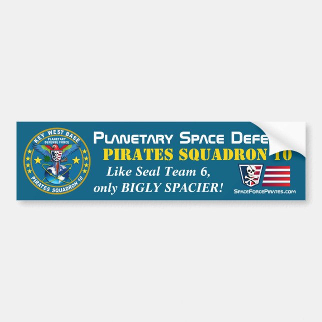 Pirates Squadron Bumper Sticker (Front)