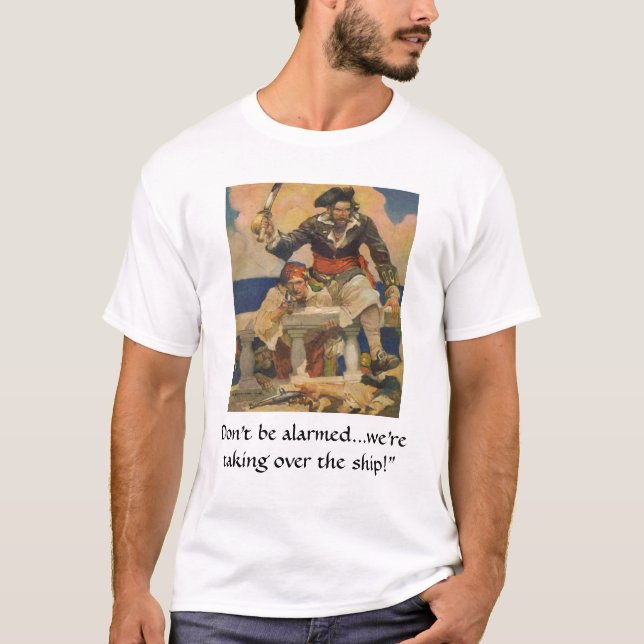 Pirates Taking Over the Ship T-Shirt (Front)