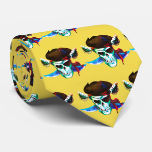Pirates Team Mascot Football Baseball Sports Tie