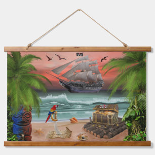 Pirate's Treasure Quest Hanging Tapestry