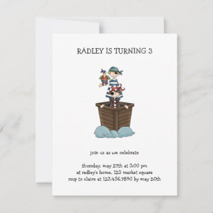 Pirates · Two Pirates in a Boat Invitation