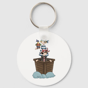 Pirates · Two Pirates in a Boat Keychain