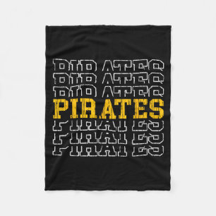 Pirates vintage for men women boys girls kids fleece blanket