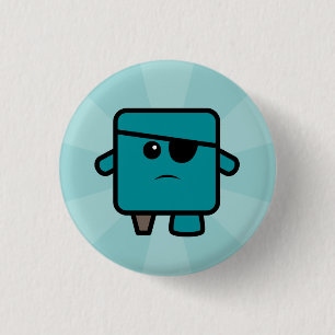 Pirates vs. Ninjas 1 Inch Round Button
