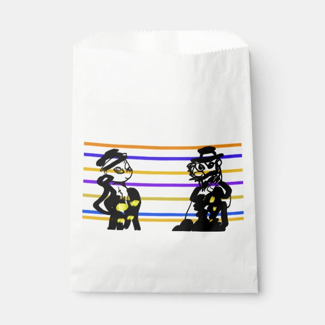 Pirates wedding  favour bag (Front)