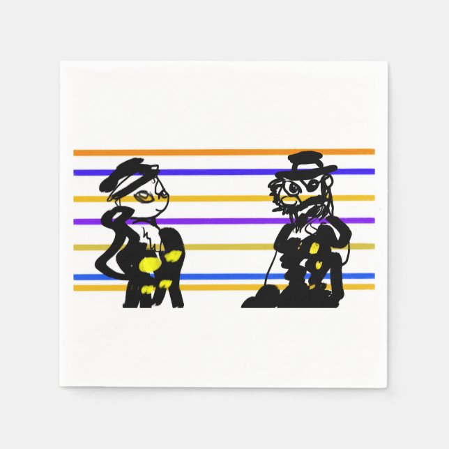 Pirates wedding  napkin (Front)