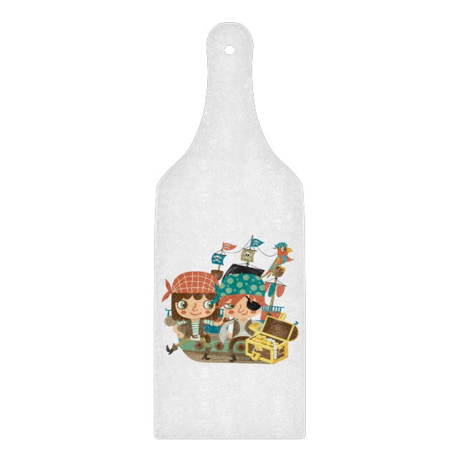 Pirates With Treasure Cutting Board (Front)