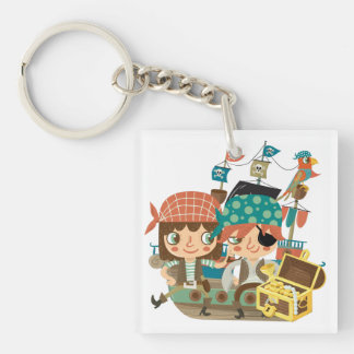Pirates With Treasure Keychain