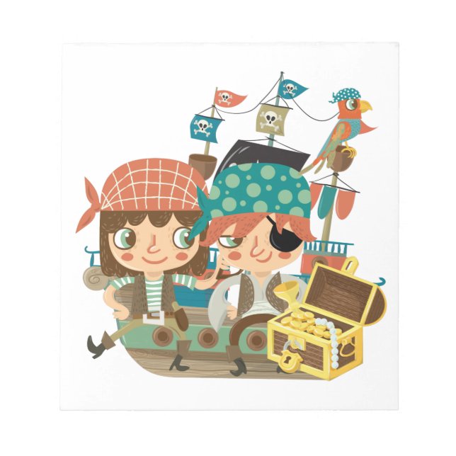 Pirates With Treasure Notepad (Front)