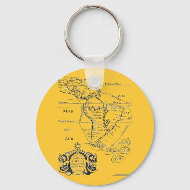 PirateTreasure Map Keychain (Front)