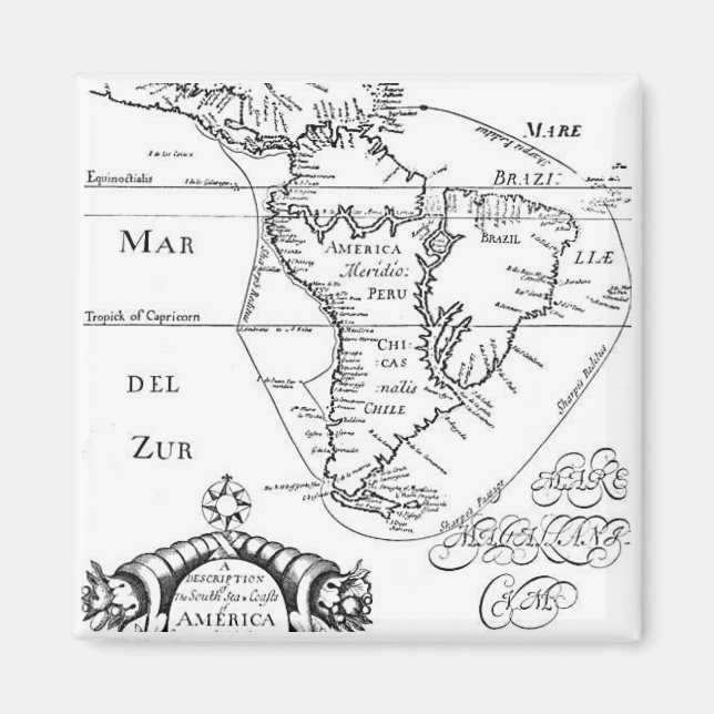 PirateTreasure Map Magnet (Front)