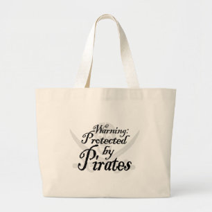 PirateWarning,Bag Large Tote Bag