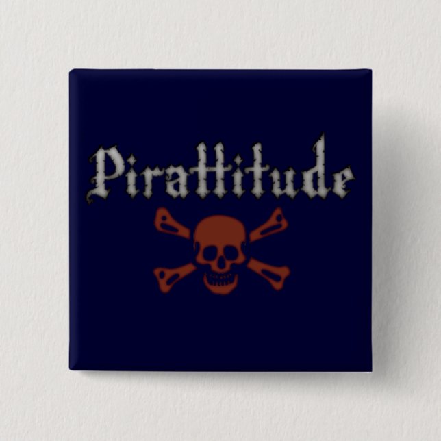 Pirattitude Dark Blue Pin (Front)