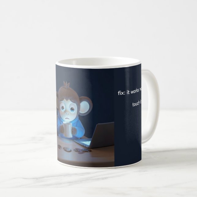 Pire message de commit Mug drôle de programmeur ca (Devant droit)