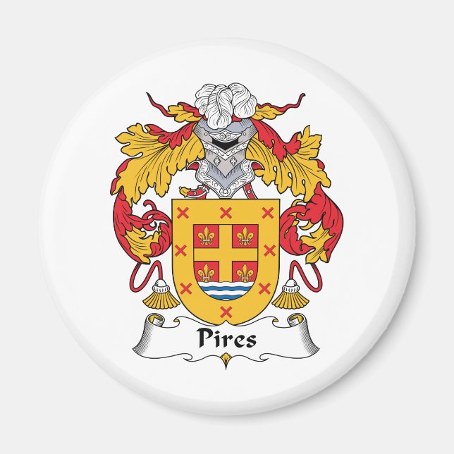 Pires Family Crest Magnet (Front)