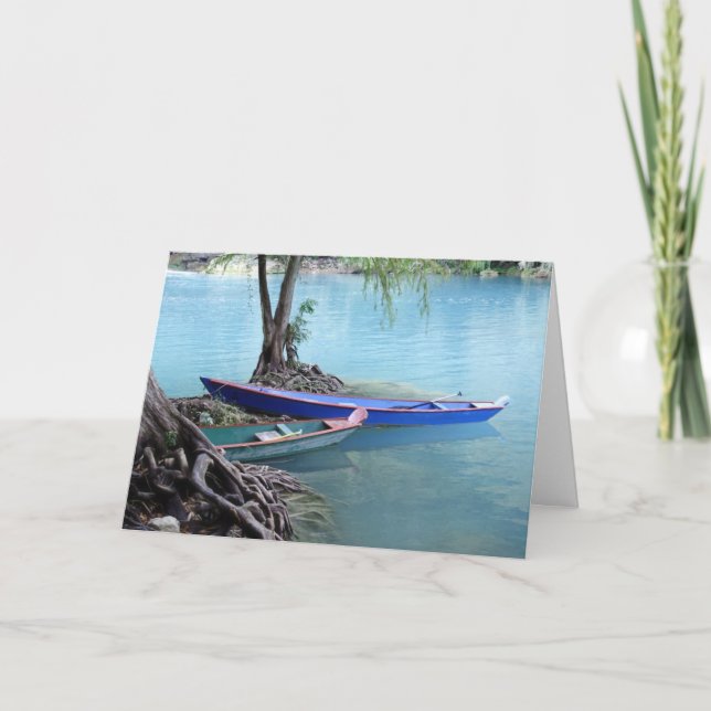 pirogues greeting card (Front)