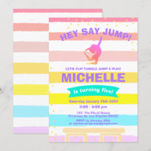 Pirouette Rainbow Ballerina Gymnastics Birthday