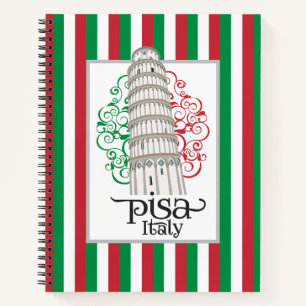 Pisa Italy Leaning Tower Design Notebook