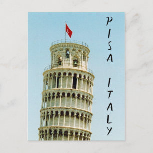 pisa italy postcard