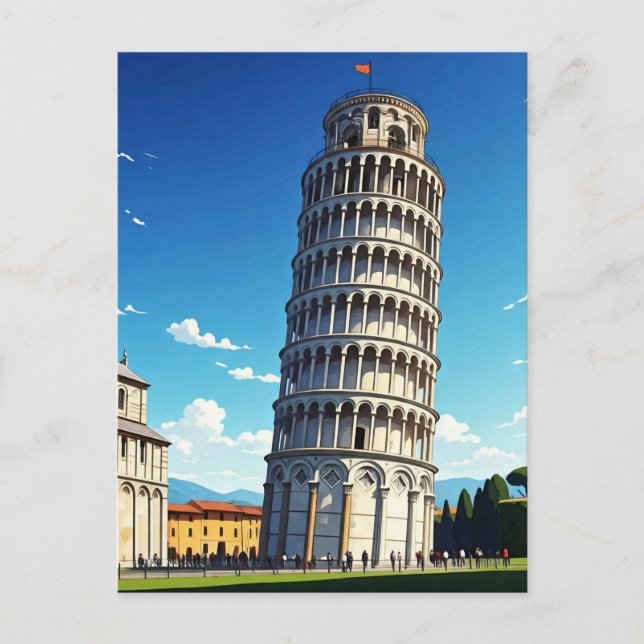 Pisa Italy Postcard (Front)