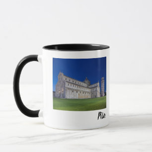 Pisa Leaning Tower Night Panorama Italy Gift Mug