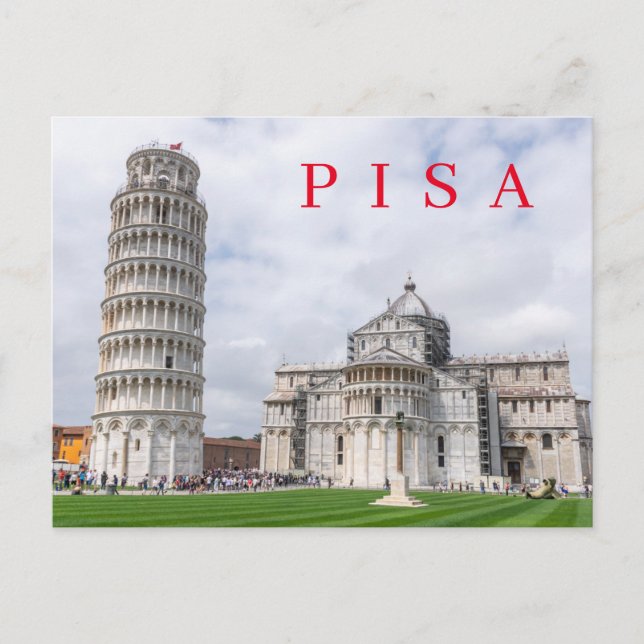 Pisa Piazza dei Miracoli view postcard (Front)