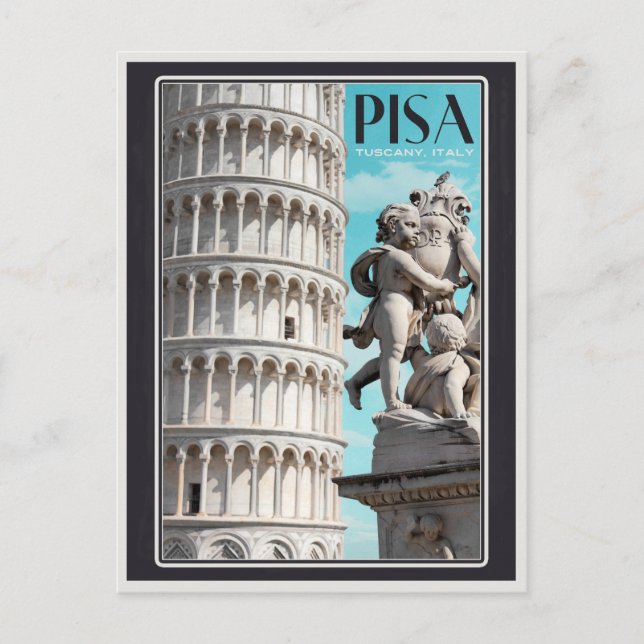 Pisa - the Leaning Tower Postcard (Front)