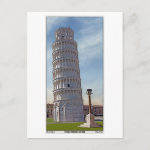 Pisa - The Leaning Tower Postcard
