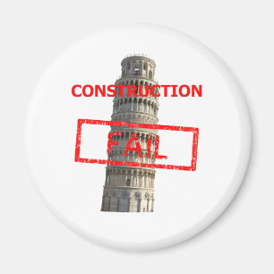 Pisa tower construction fail magnet