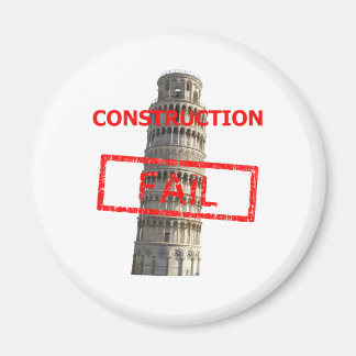 Pisa tower construction fail magnet