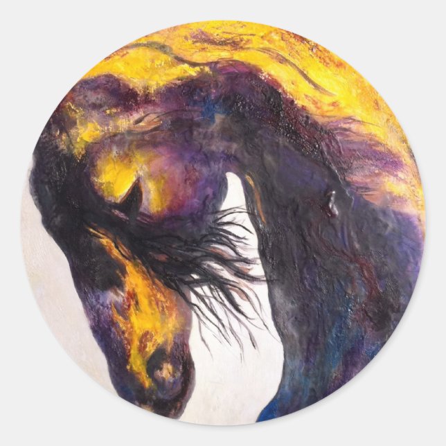 Piscean Eclipse Classic Round Sticker (Front)