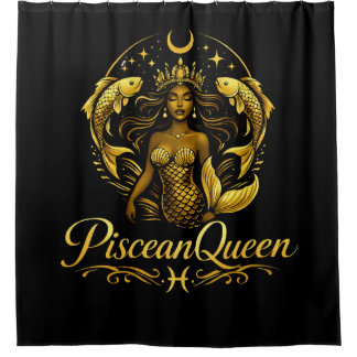 Piscean Queen Shower Curtain