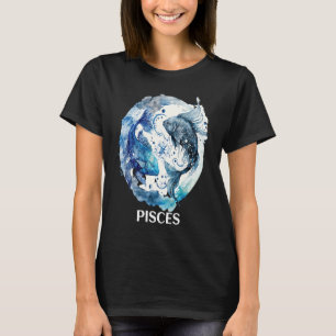 Pisces 2 Fishes Zodiac Sign Astrological Water Nep T-Shirt