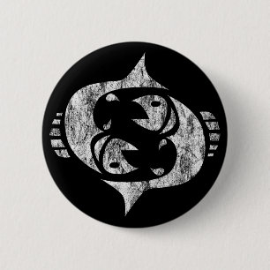 pisces 2 inch round button