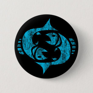 pisces 2 inch round button