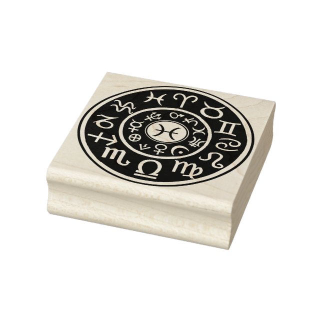 Pisces Astrological Celestial stamp (Stamp)
