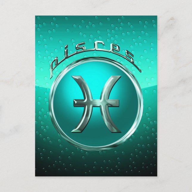 Pisces Astrological Sign Postcard (Front)
